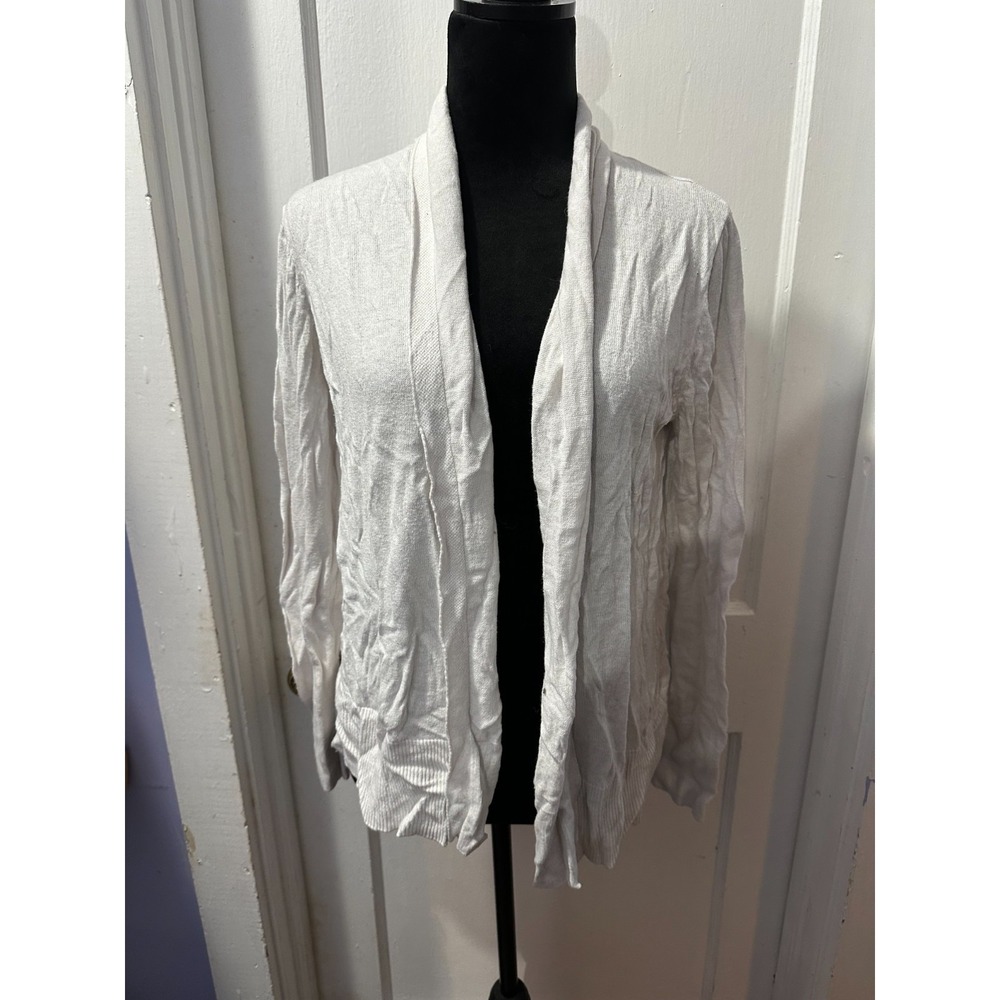 Old Navy White Cardigan in L